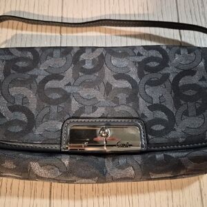 Coach Black and Gray Clutch